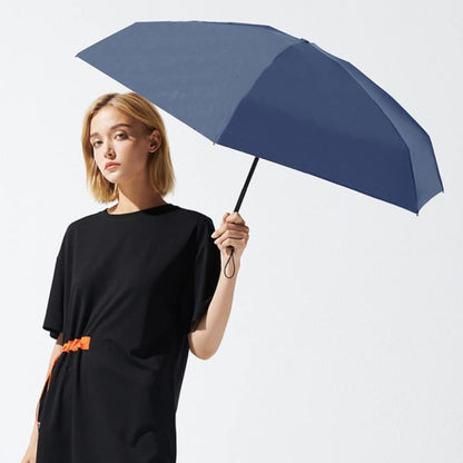 ➊➎㎝ Blue Portable Ring Ultra Mini Black Coating Rainy Sunny UV50+ Protection Dual Umbrella