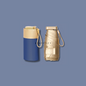 15cm Blue Ultra Mini Gold Coating UPF50+ Portable All Weather Umbrella